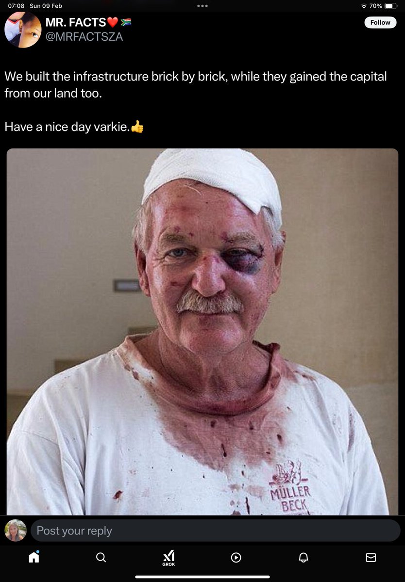 romyblomkamp's tweet photo. For my international friends, varkie means pig in Afrikaans.

I’d forward this to the South African Human Rights Commission (SAHRC), but they have already informed us in official press briefings that black racists are free to incite violence without consequence. (PS: SAHRC was funded by USAid)