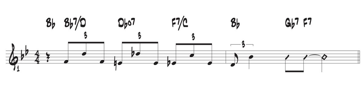 Calling  all blues harmonisers! I was thinking about this classic blues turnaround phrase &amp; wondering if there's a standard/common practice harmonisation for it. This is what I came-up with, &amp; it sounds good to me, but I'd love to know what you blues pianists &amp; guitarists think.
