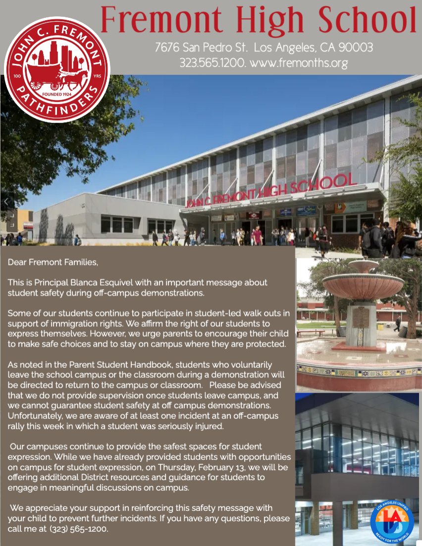 Fremont High School tweet media