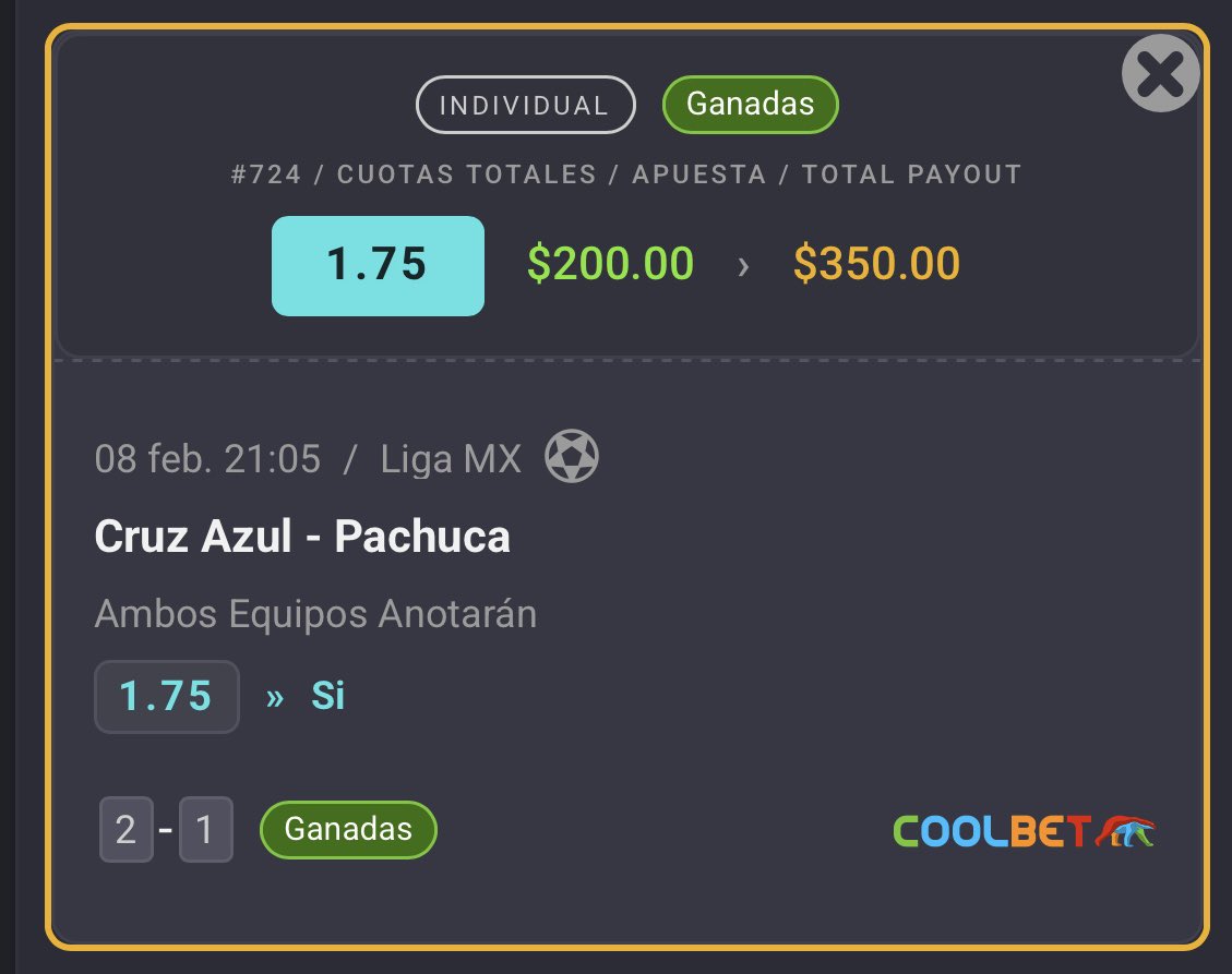 VallartaPicks's tweet photo. Si estás en mi grupo de telegram sabes lo hermoso que nos fue hoy con el reto escalera, solo el pick Del City se fallo y por 1 gol. 

Aunque no fue un reto escalera como tal se logró el objetivo de tener bank para el #SBLIX https://t.co/rp7mne7mqq