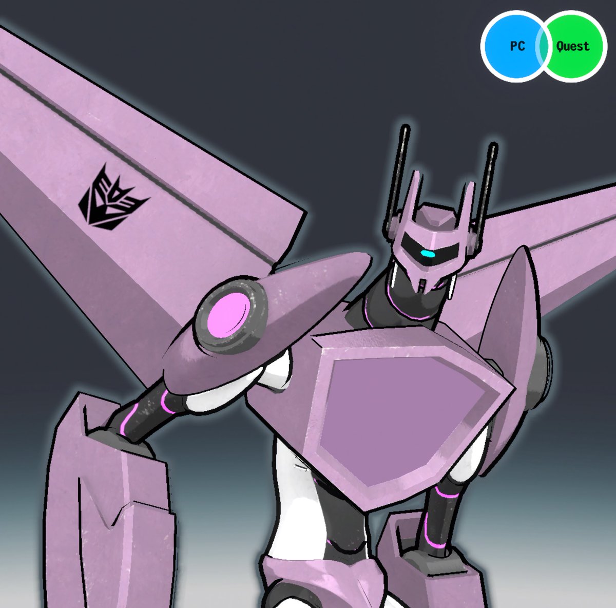 Alyssa93844439's tweet image. Vexatrix is the first character I put so much time and money into coming to life, and it would have never been done without the help of @_Resunder_  and my friends VRC &amp;amp; TransformersUnited!
 #TransformersAnimated #VRChat #avatarintro #TFU