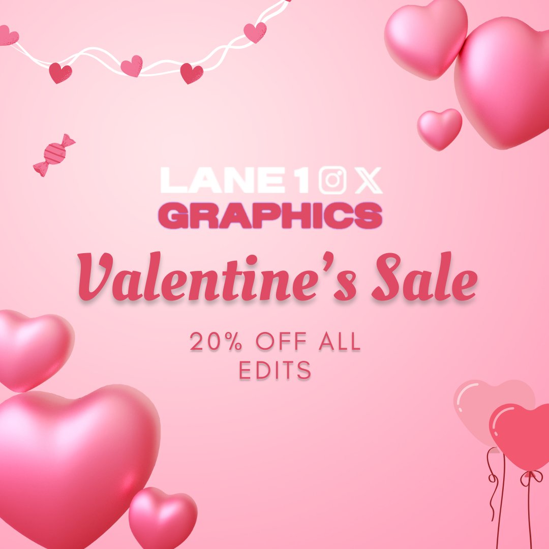 It's valentine's weekend!!! 20% off all edits, hmu and let's work 🤞