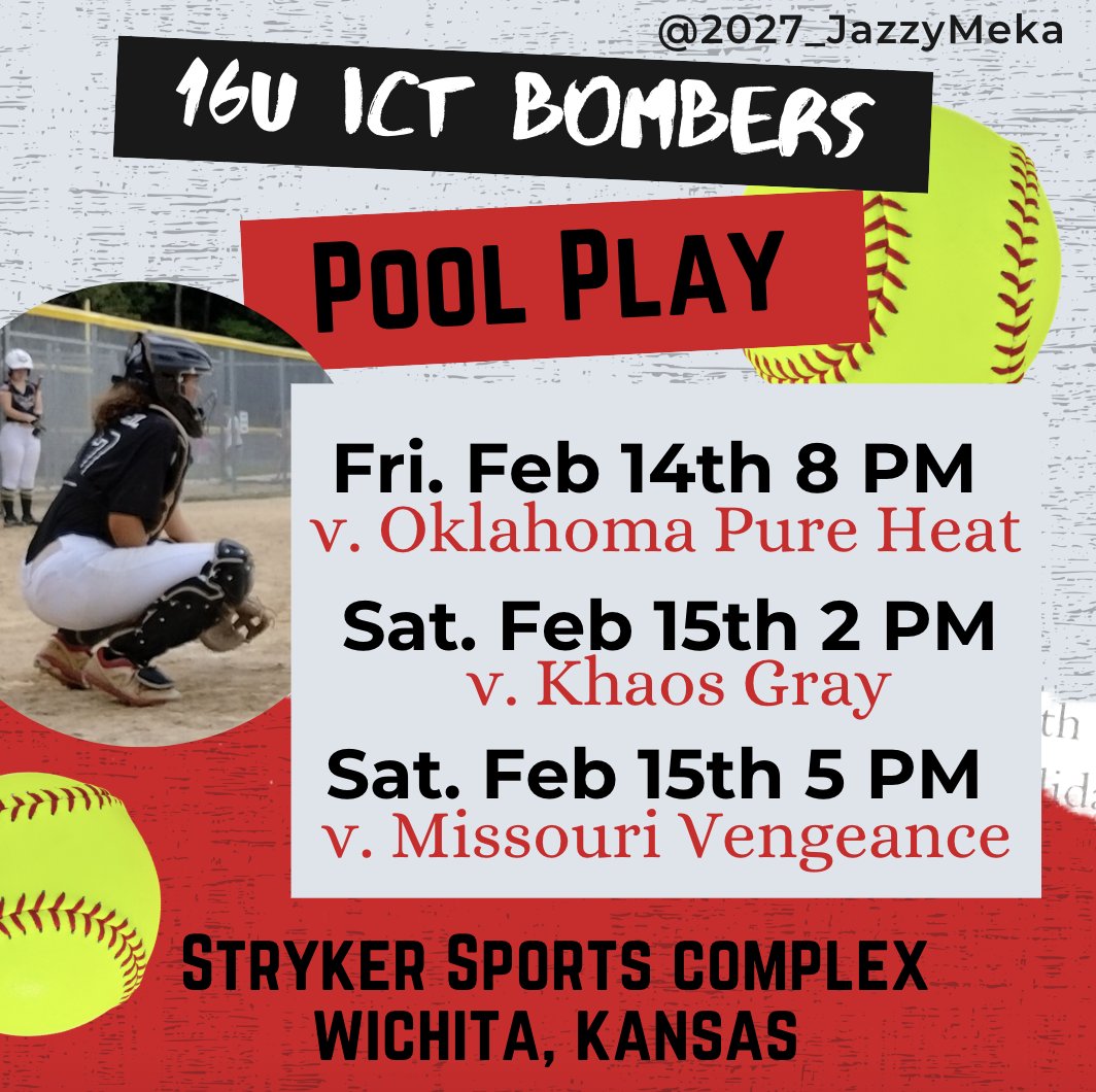 2027_JazzyMeka's tweet image. Friday night on the court for a home 🏀 game and then I'll join my club 🥎 team on Saturday &amp;amp; Sunday for our season opener! #greenismagic #ictbombers #classof2027 #sportsaremyvalentine @TopPreps @SBRRetweets @SoftballDown @FastpitchAthRec @GoMVB @Derby_Softball @CoachBredbenner