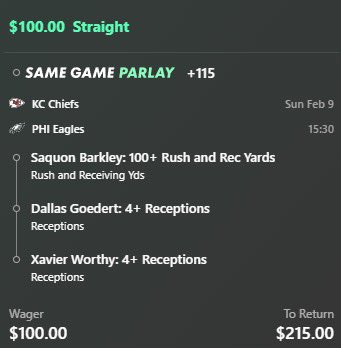 DieselBTB's tweet photo. Diesel Pick 🚨⛽️ Join our discord for daily picks, ladders, and supporting DD 🔮🔬 Link in bio, free until Feb 28th ✅🔒 #Parlay #Moneyline #PlayerProps #LadderChallenge #SuperBowl #SuperBowlLIX #NFL #ChiefsVsEagles #Chiefs #Eagles #Football #Barkley #Goedert #Worthy #Mahomes https://t.co/uecEyEGm6v