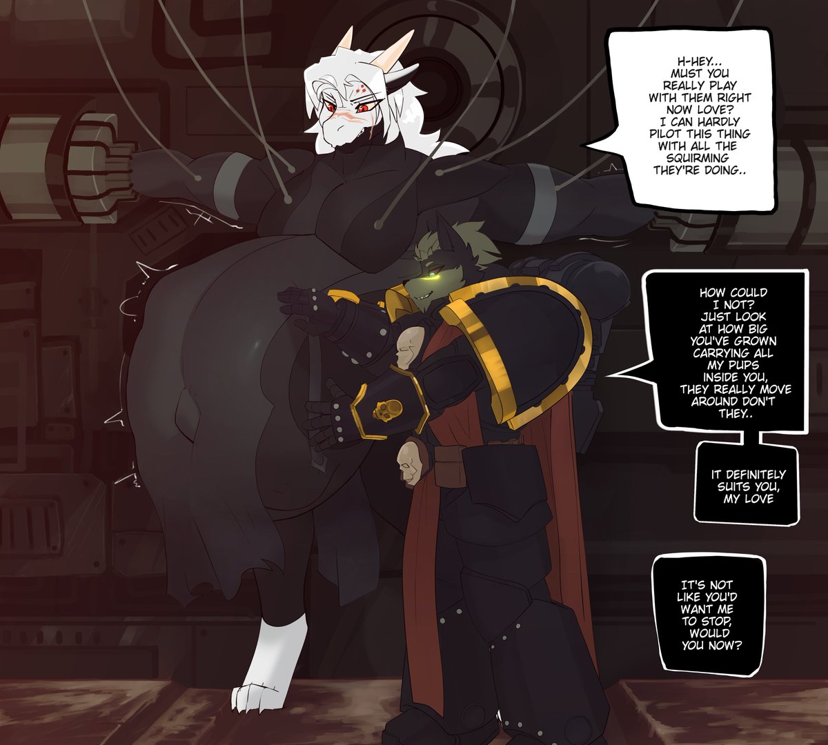 Mikaelor_Corax's tweet photo. A com from a few months ago, drawn by @ArtimusDraw https://t.co/WGCihItGXM