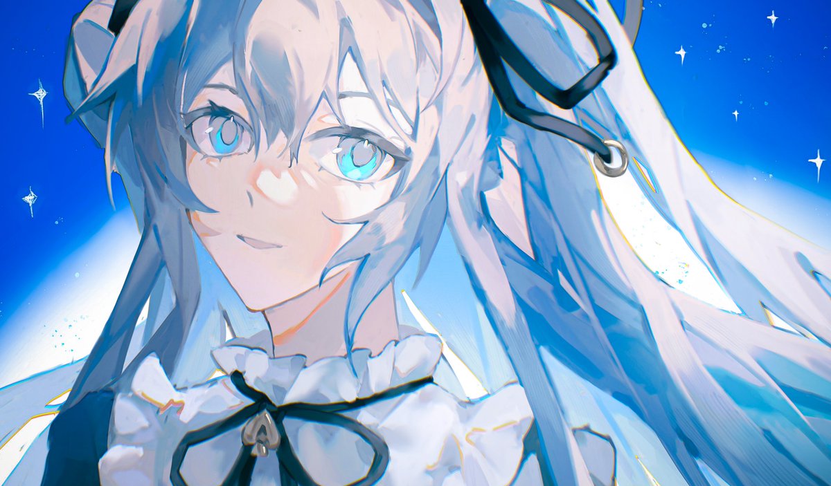 Zero&amp;Axium2025

zero:まるで真夜中の昼間，如午夜的白昼
axium:果てない夜を追って，逐往无尽的夜

重置了2023的一套图，23年画的时候想的是光＝白昼，对立＝黑夜的配置，本次主题进行反向绘制

#arcaea_art
#arcaea