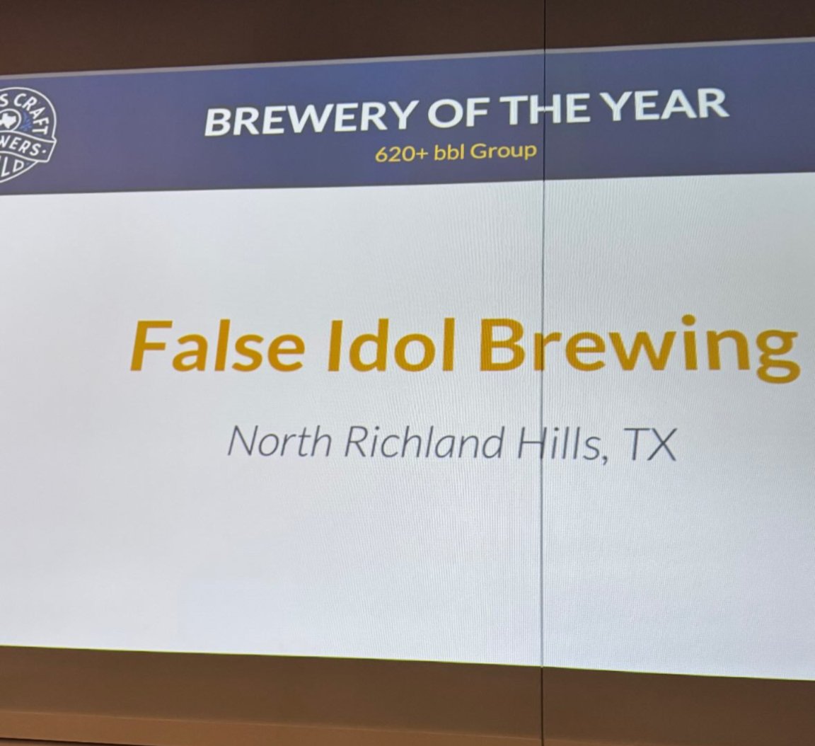 The Drunk Riders Podcast (@thedrunkriders) on Twitter photo The 2025 Texas Craft Brewers Cup Brewery of the Year is none other than our boys from <a href="/FalseIdolBrew/">FalseIdolBrewing</a>
Always crushing it The 2025 Texas Craft Brewers Cup Brewery of the Year is none other than our boys from <a href="/FalseIdolBrew/">FalseIdolBrewing</a>
Always crushing it