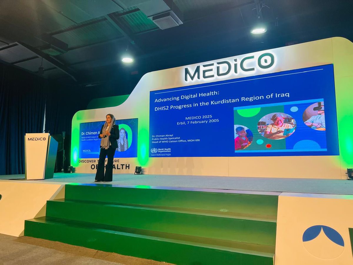 WHOIraq's tweet photo. “The WHO team successfully concluded its participation at the Health Exhibition in #Erbil, engaging through panel moderation, technical lectures, and our interactive booth. A valuable opportunity to strengthen partnerships and advocate for health security and #HealthForAll.” https://t.co/sUICtFD7ac