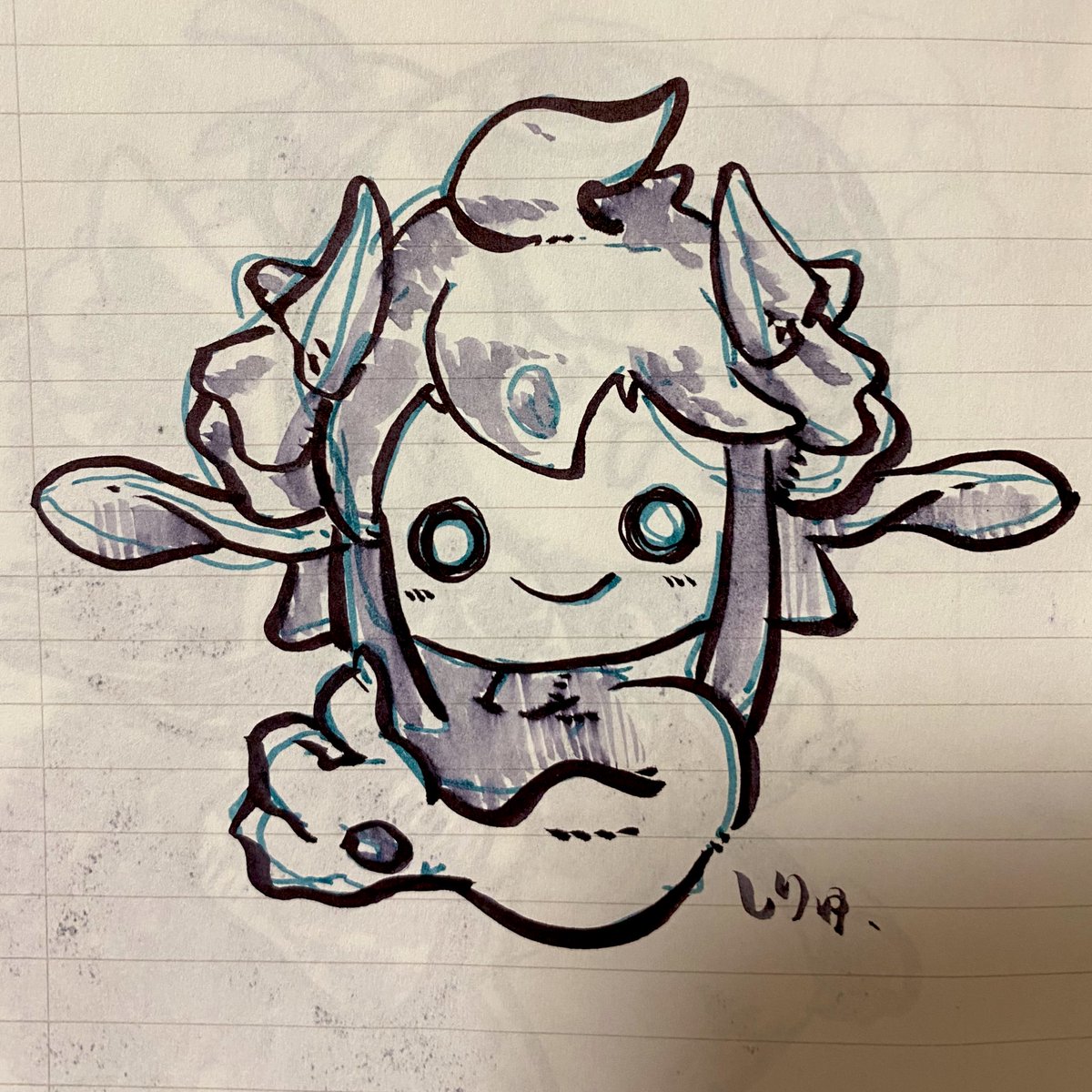 しりゅさんとkokiさんが描いてくれたリシュウくん
家宝の仲間入りじゃ… 