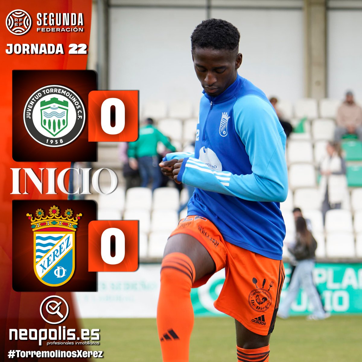 XerezCD_OFICIAL's tweet image. ⏱️ 0' | ¡Comienza el encuentro! ▶️

🟢 0️⃣-0️⃣ 🧡 #TorremolinosXerez