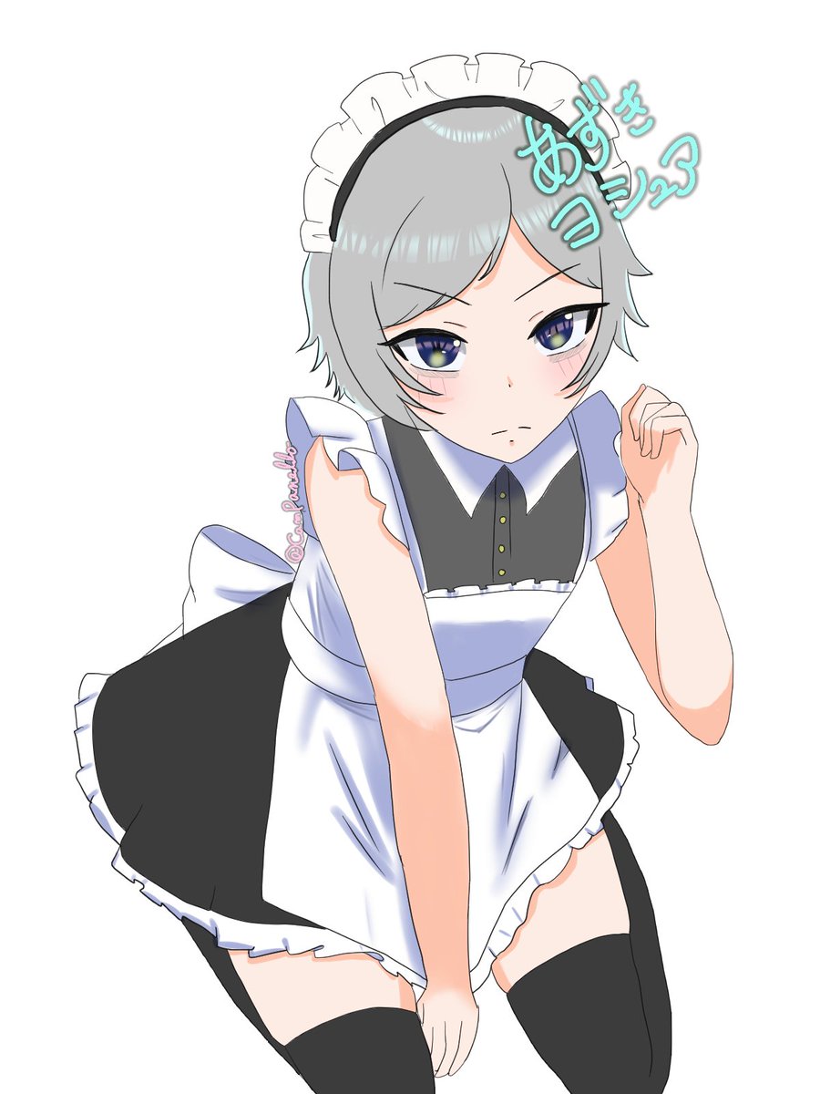 CamPanello_s's tweet photo. @Azuki_yosyua_ 
可愛く描けたメイドヨシュア https://t.co/zbRbPeUALD