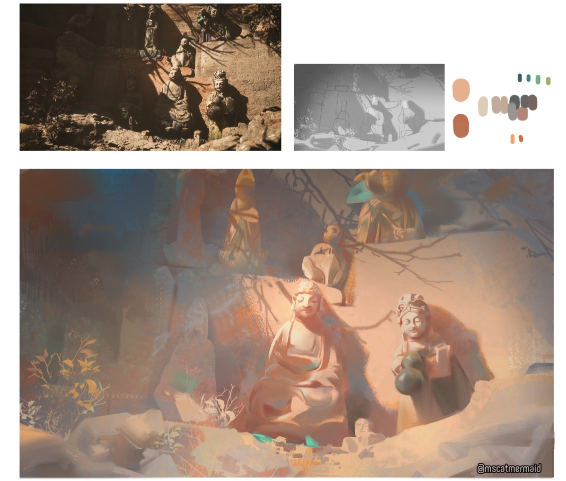mscatmermaid's tweet photo. Study. Ref: screenshot from Black Myth Wukong. https://t.co/oGKZEDhGRL