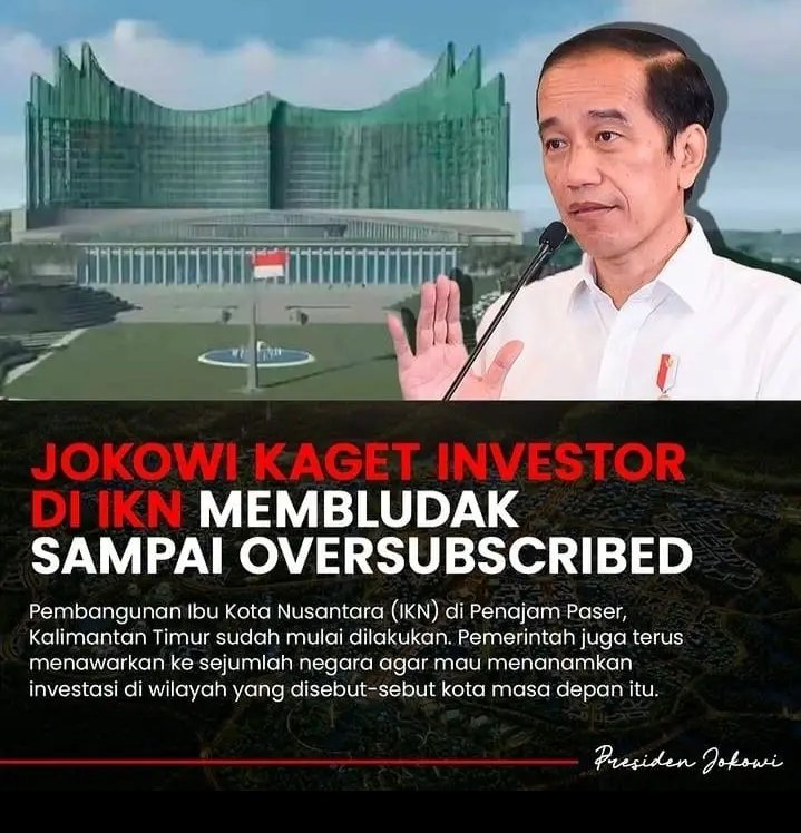 Dan sekarang gantian kita semua yang kaget, karena ternyata Investor yang Katanya Sampai Ratusan itu kagak ada..

Satu kata buat bapak yang mencongor itu..