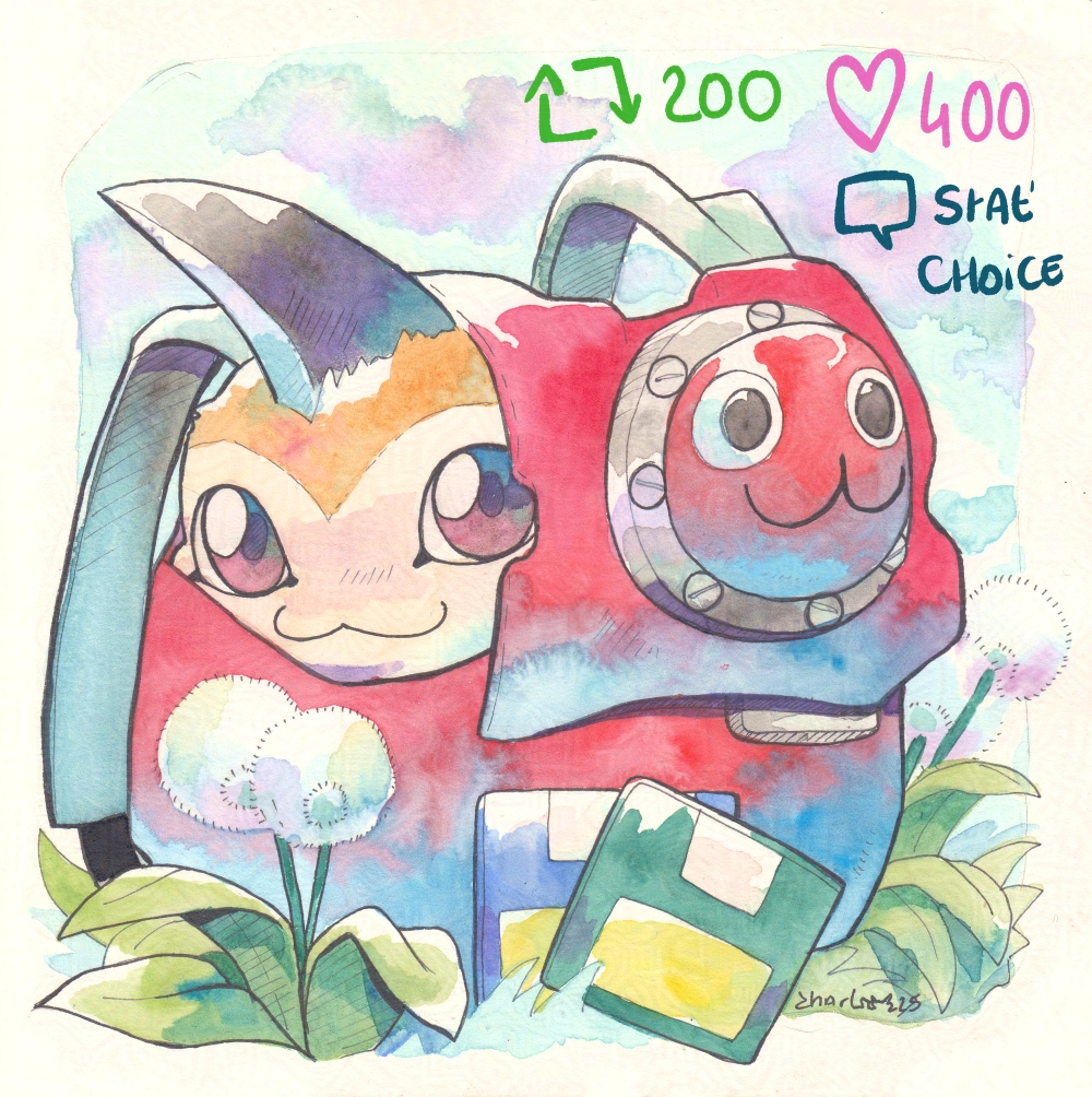 Punimon digivolved into Tsunomon while Mameo was sleeping! He needs training to become a rooki!
Come vote! 
(spoiler: and no, it's not like the logic of the anime series but of the game digimonworld 1)