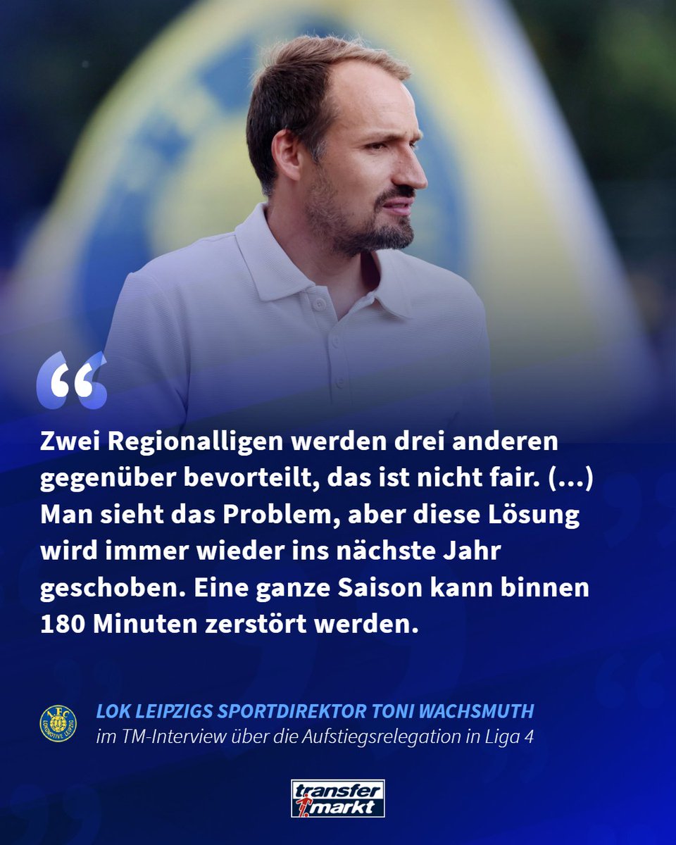 Lok Leipzig ist komfortabler Tabellenführer der RL Nordost - das bringt aber nicht automatisch den Aufstieg. Sportdirektor Toni Wachsmuth äußert dazu im Interview mit <a href="/ringolazo/">Jannek Ringen</a> eine klare Meinung... 💥

👉 Hier das Interview lesen: tm.de/s/r375