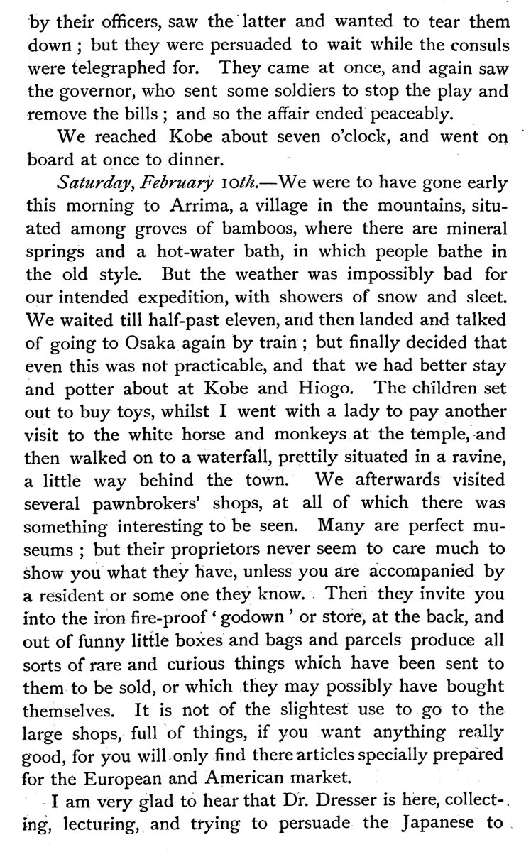 AnnieBrassey's tweet photo. Sunbeam #Osaka #Japan 9.2.1877. "There was just time to go round some of the old streets, &amp; to some of the shops, before the hour by which we were due at the station. Osaka is famous for its waxworks &amp; theatres. Five of the best have, however, been burnt down..." #Brassey #1870s https://t.co/wfSmkN1iKc