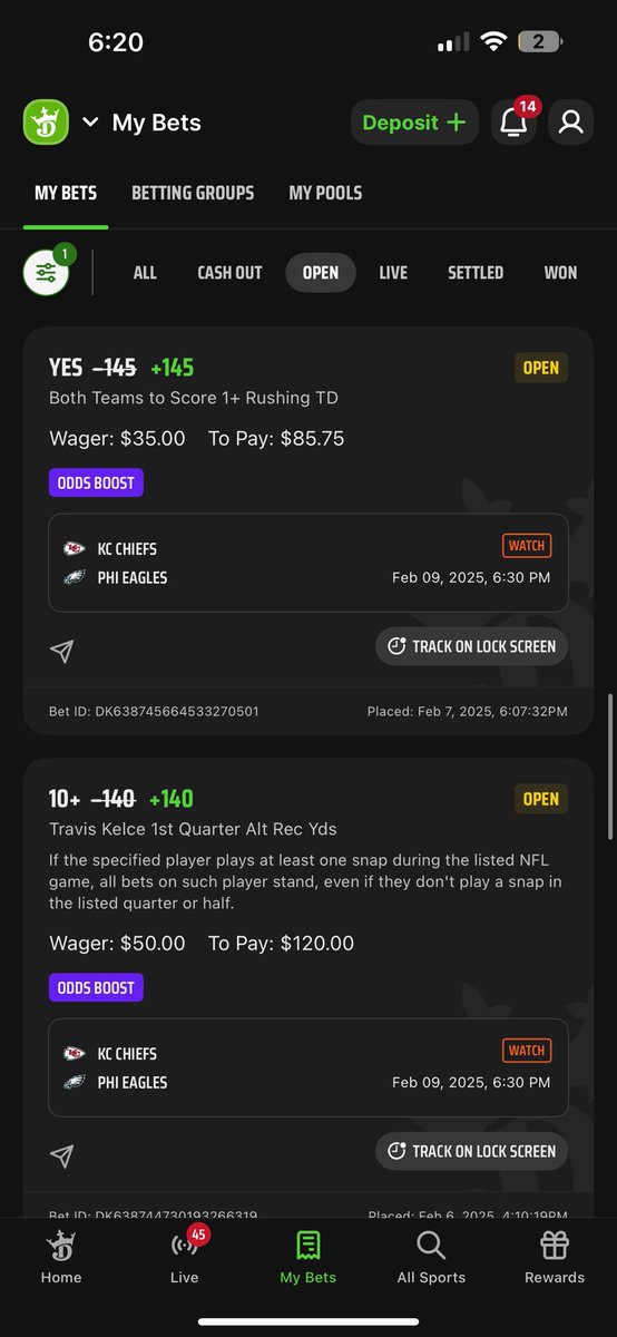 tybias56's tweet photo. @DKSportsbook #LetDKCook https://t.co/WBI5EAzDQ7