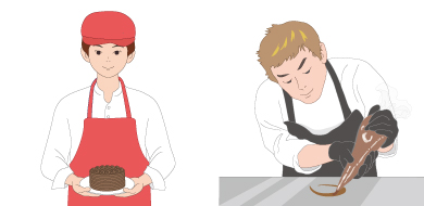 「働く人たち」にイラスト素材を追加しました。  
「ショコラティエ1」 
「ショコラティエ2」
「ショコラティエ3」 
「ショコラティエ4」
freecut.xyz/freecut46/free…