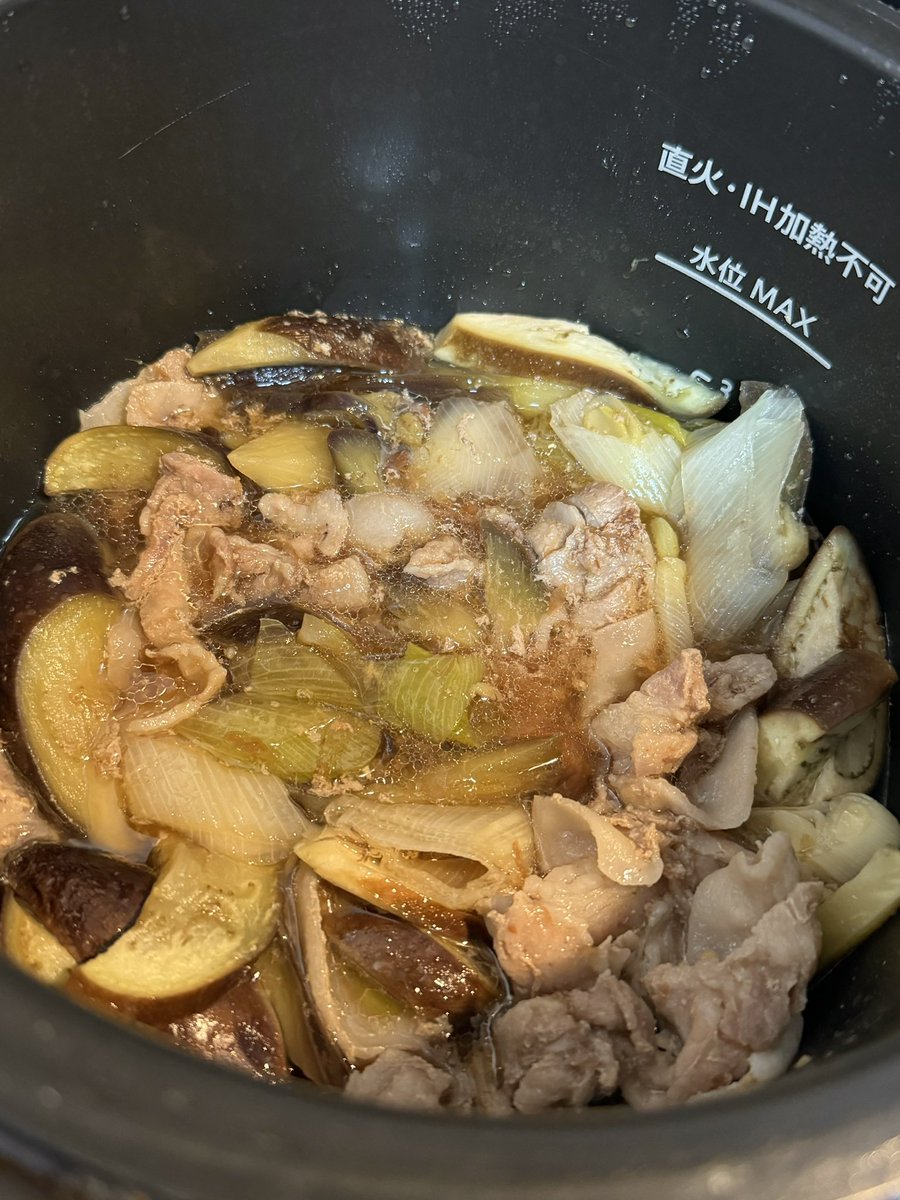 ホットクック 昨日作った記録📝 (また作るかは分からんけどなかなか