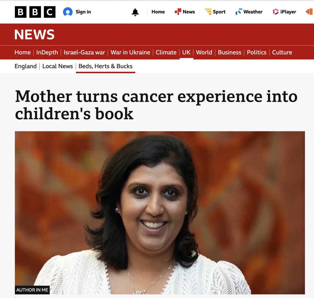 Author In Me (@authorinmeuk) on Twitter photo ✨ When Mummy Had Cancer is on the BBC! ✨
As a small press, we’re dedicated to publishing life-changing stories, especially by South Asian authors.
<a href="/alan_durant/">Alan Durant</a> <a href="/debasmita_d/">Debasmita Dasgupta</a> <a href="/Monica_sood26/">Monica Sood</a> <a href="/EktaBajaj/">Ekta Bajaj</a> <a href="/thebookseller/">The Bookseller</a> <a href="/GuildIpg/">Independent Publishers Guild (IPG)</a> <a href="/BBCNews/">BBC News (UK)</a> <a href="/SouthKenBooks/">South Ken Books</a>
bbc.co.uk/news/articles/… ✨ When Mummy Had Cancer is on the BBC! ✨
As a small press, we’re dedicated to publishing life-changing stories, especially by South Asian authors.
<a href="/alan_durant/">Alan Durant</a> <a href="/debasmita_d/">Debasmita Dasgupta</a> <a href="/Monica_sood26/">Monica Sood</a> <a href="/EktaBajaj/">Ekta Bajaj</a> <a href="/thebookseller/">The Bookseller</a> <a href="/GuildIpg/">Independent Publishers Guild (IPG)</a> <a href="/BBCNews/">BBC News (UK)</a> <a href="/SouthKenBooks/">South Ken Books</a>
bbc.co.uk/news/articles/…
