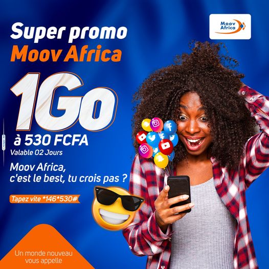 moovafricabf's tweet photo. Bénéficiez ce dimanche de 𝟏 𝐆𝐨 𝐚̀ 𝟓𝟑𝟎 𝐅𝐂𝐅𝐀 en tapant👉*146*530# valable 02 jours
Moov Africa, , un monde nouveau vous appelle !
Contact WhatsApp :+226 02 30 30 30
#MoovAfricaBurkina #Monde #Nouveau #Forfaits #PromoDuJour https://t.co/h0IMJTTe3R