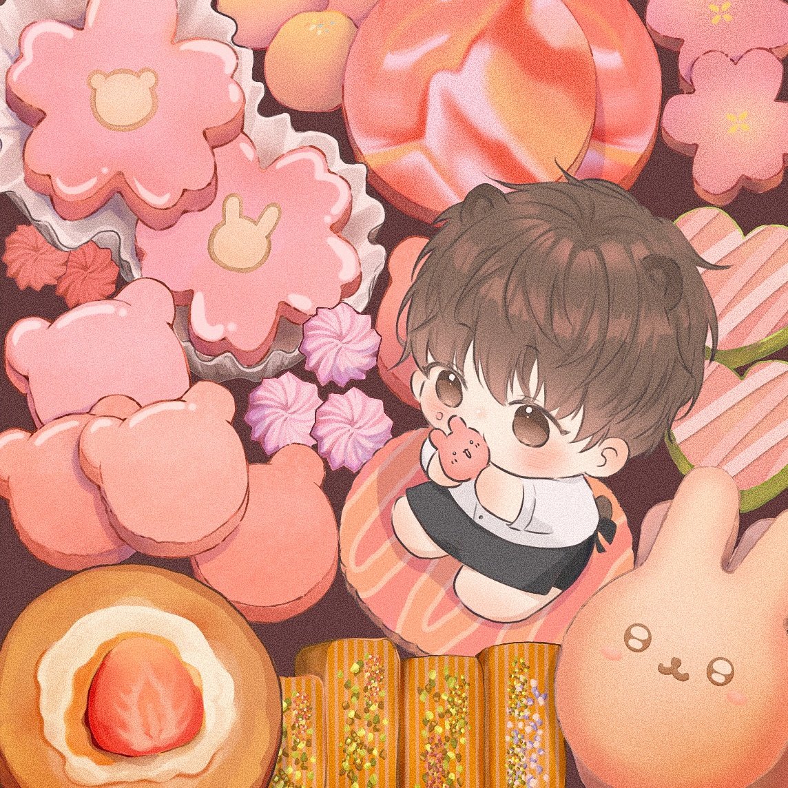 bt__art23's tweet photo. Cookie box (1/2) 🌸🐻🌸Edition!
🐰Edition still in the making....👩‍🍳🍪 https://t.co/u1P3WdjFDJ