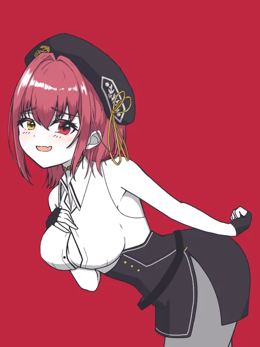 #ホロライブ五十音順に描いたらロボ子さんの時には画力上がってる説26人目 宝鐘マリン#マリンのお宝 