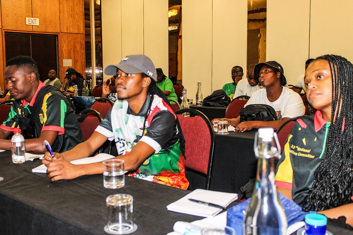 SascoNational's tweet photo. [IN SESSION] DAY 3 of the SASCO NEC Meeting is currently underway. 

🖤💚💛❤️
#rtlc2025 
#sasco34 
#SASCOyabafundi https://t.co/cHirmLT5TS