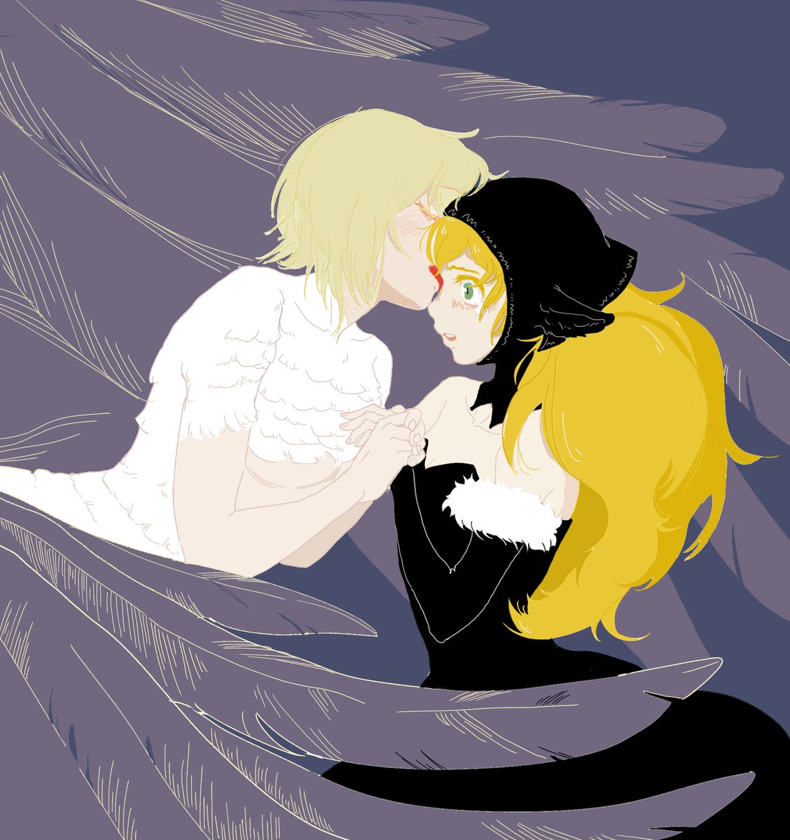 sushimian669's tweet photo. Don't worry，I'll always be with you…#farcille #百合 #ダンジョン飯 https://t.co/vTeQLlZ2UA