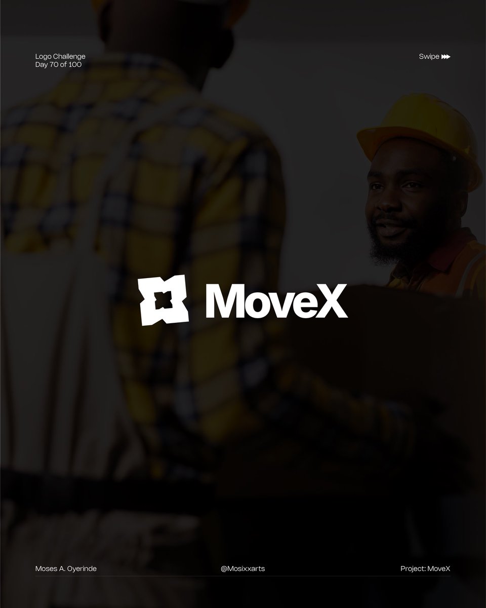 mosixxarts's tweet photo. Day 70: MoveX – a high-speed logistics brand built for efficiency, scalability, and seamless tracking. Mobility meets execution. ⚡🚚
DM or email mosixxarts@gmail.com to collaborate!
#MoveX #SmartLogistics #100DayLogoChallenge https://t.co/lqS7sP6k70