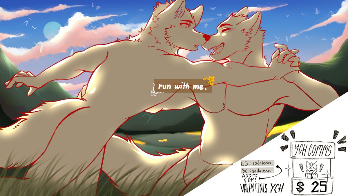 Leon (Sadayoshi's Wife) (@sadaleon_) on Twitter photo Setting up YCH Commissions for 25$!
"Come along now, Run with me!"
I use paypal!
Dm me on Twitter: <a href="/SadaLeon_/">Leon (Sadayoshi's Wife) 1/3 Slots</a>
If it doesn’t work, Add me and Dm me on
Discord: sadaleon_ Setting up YCH Commissions for 25$!
"Come along now, Run with me!"
I use paypal!
Dm me on Twitter: <a href="/SadaLeon_/">Leon (Sadayoshi's Wife) 1/3 Slots</a>
If it doesn’t work, Add me and Dm me on
Discord: sadaleon_