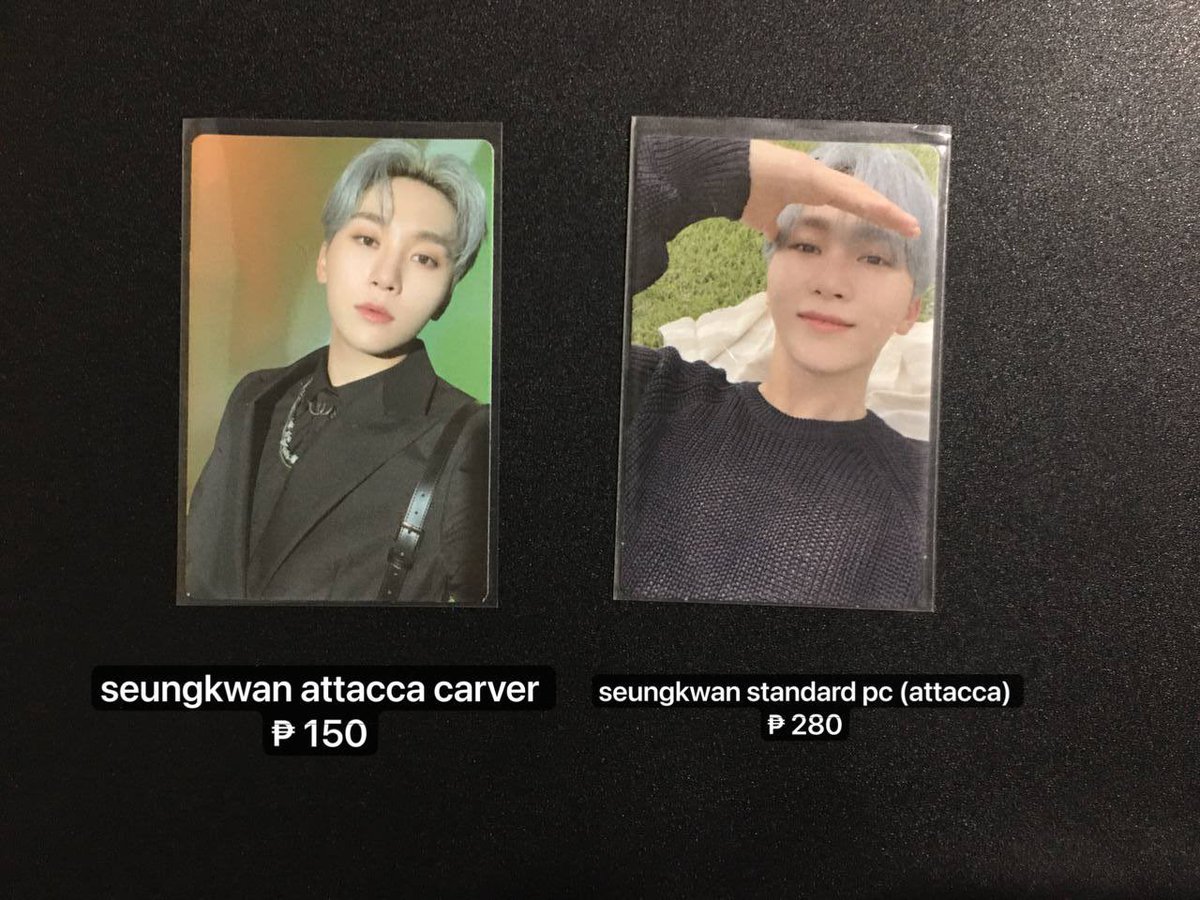 SE0KMINSIE's tweet photo. wts lfb seventeen photocards 

🔗 seungkwan attacca carver pc 

₱150 

🔗 seungkwan standard pc (attacca) 

₱280

• onhand 
• payo/3 days dop 

dm me at tg: @/shelovesdk if inch https://t.co/R7Dozln5sL