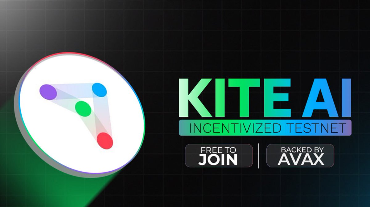 Kite AI Incentivized Testnet🪂 • Free to Join • Layer 1 • Backed by @avax  🧐Dive into the step-by-step guide 🧵