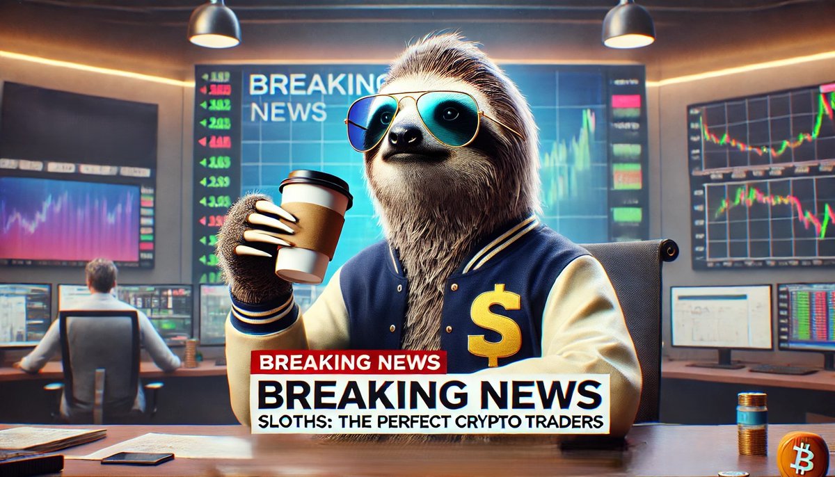 📢 BREAKING NEWS: Scientists confirm Sloths are the perfect crypto traders.

✔️ Never panic sell
✔️ Always holding
✔️ Literally too slow to FOMO

Slomo was right all along. 🦥💤

#HODLandChill #SlowAndSteady #Slowpocalypse