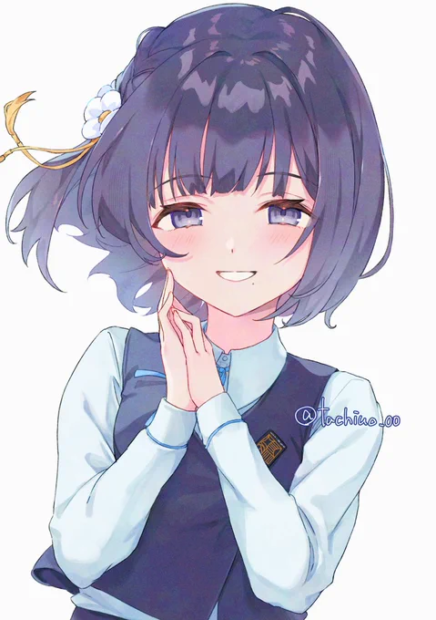 実装まで一緒にお昼寝します( ˘ω˘)スヤァ#学園アイドルマスター #秦谷美鈴 