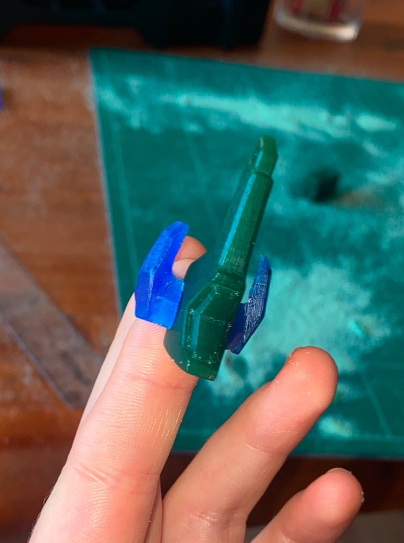 virtual_nemesis's tweet image. process, i think I'm going to make the side prongs slightly longer on my next attempt