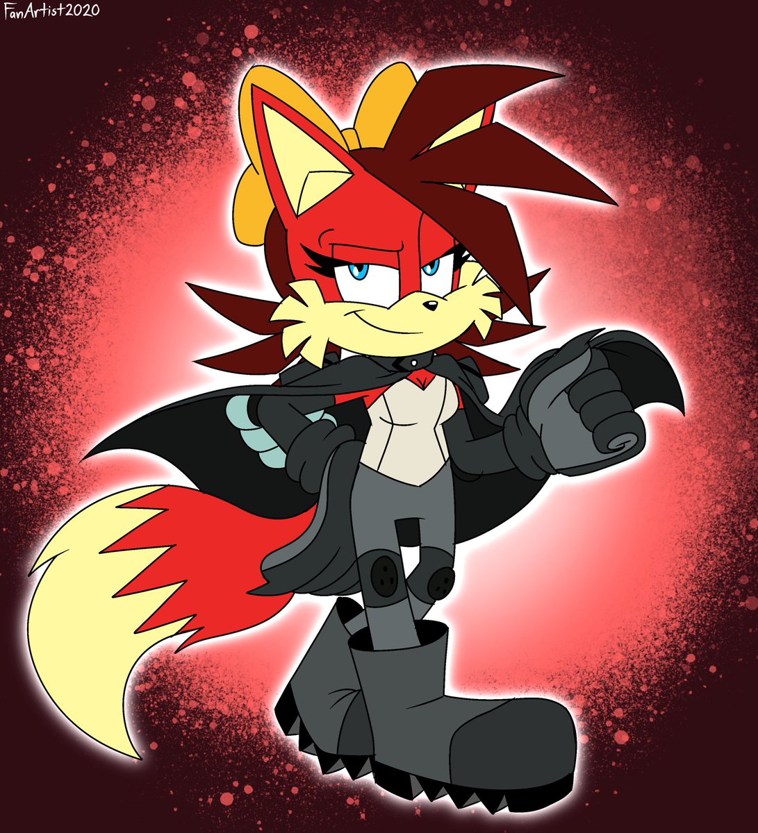 She kinda likes the cape Ngl 🤣

#SonicTheHedgehog #ArchieSonic #fionathefox #fionafox