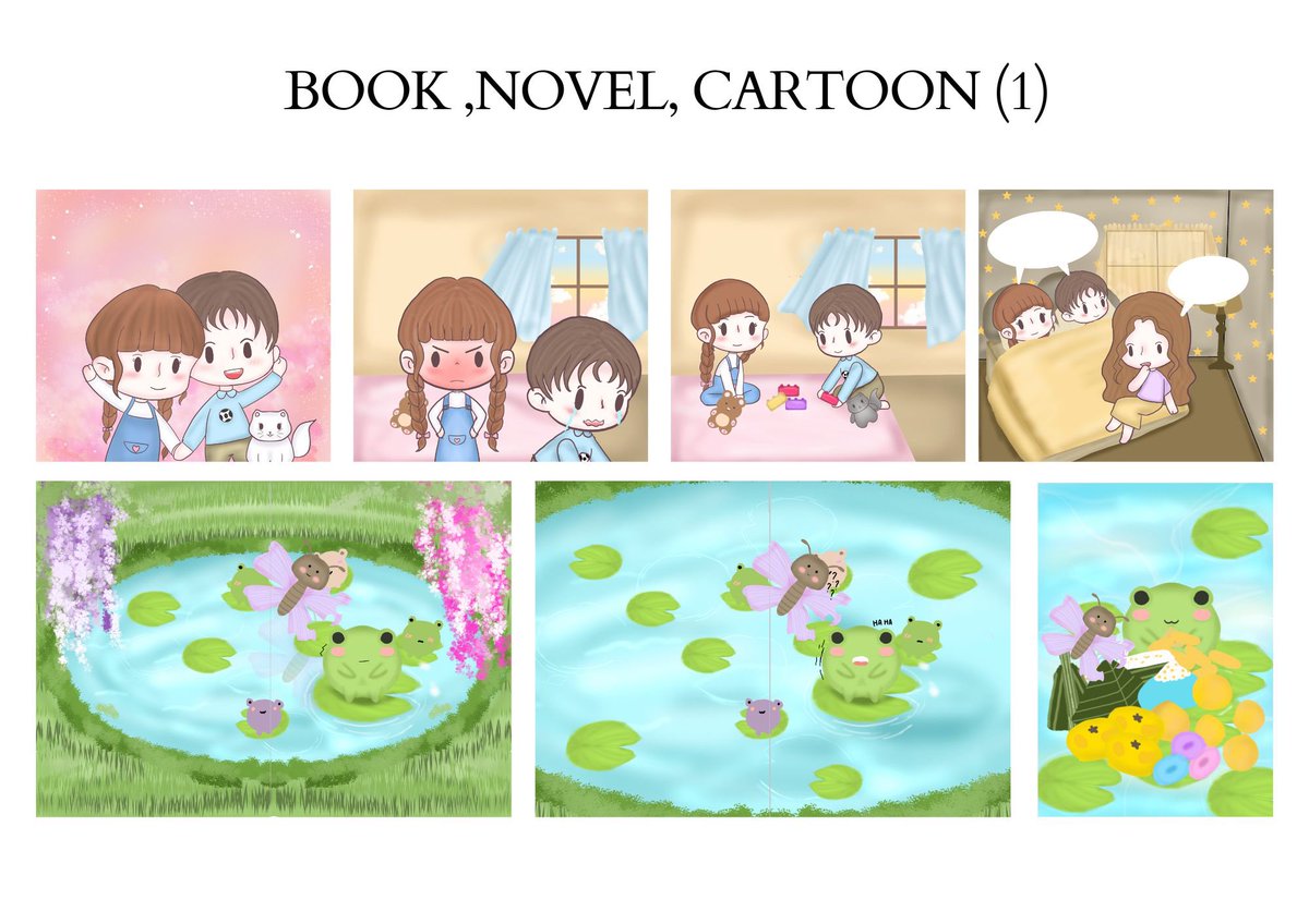 รับวาดฉาก,นิทาน,ปกนิยายสำเร็จ tweet media