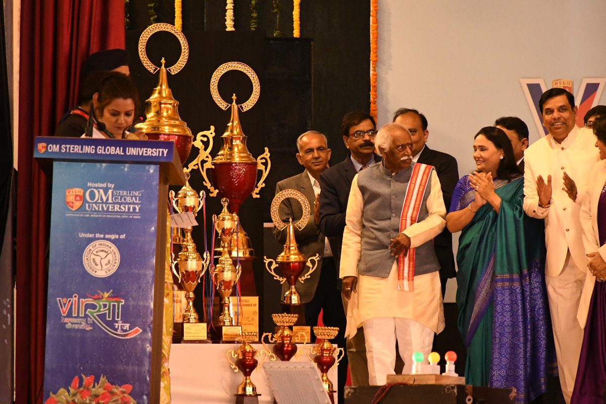 The 38th <a href="/AIUIndia/">Association of Indian Universities (AIU)</a> #UNIFEST inaugurated by <a href="/Dattatreya/">Bandaru Dattatreya</a>  Hon’ble Governor, Haryana. The festival stands as a vibrant testament to India #richculturalheritage bringing together young talent from across the nation to conserve, preserve, and propagate our diverse artistic traditions