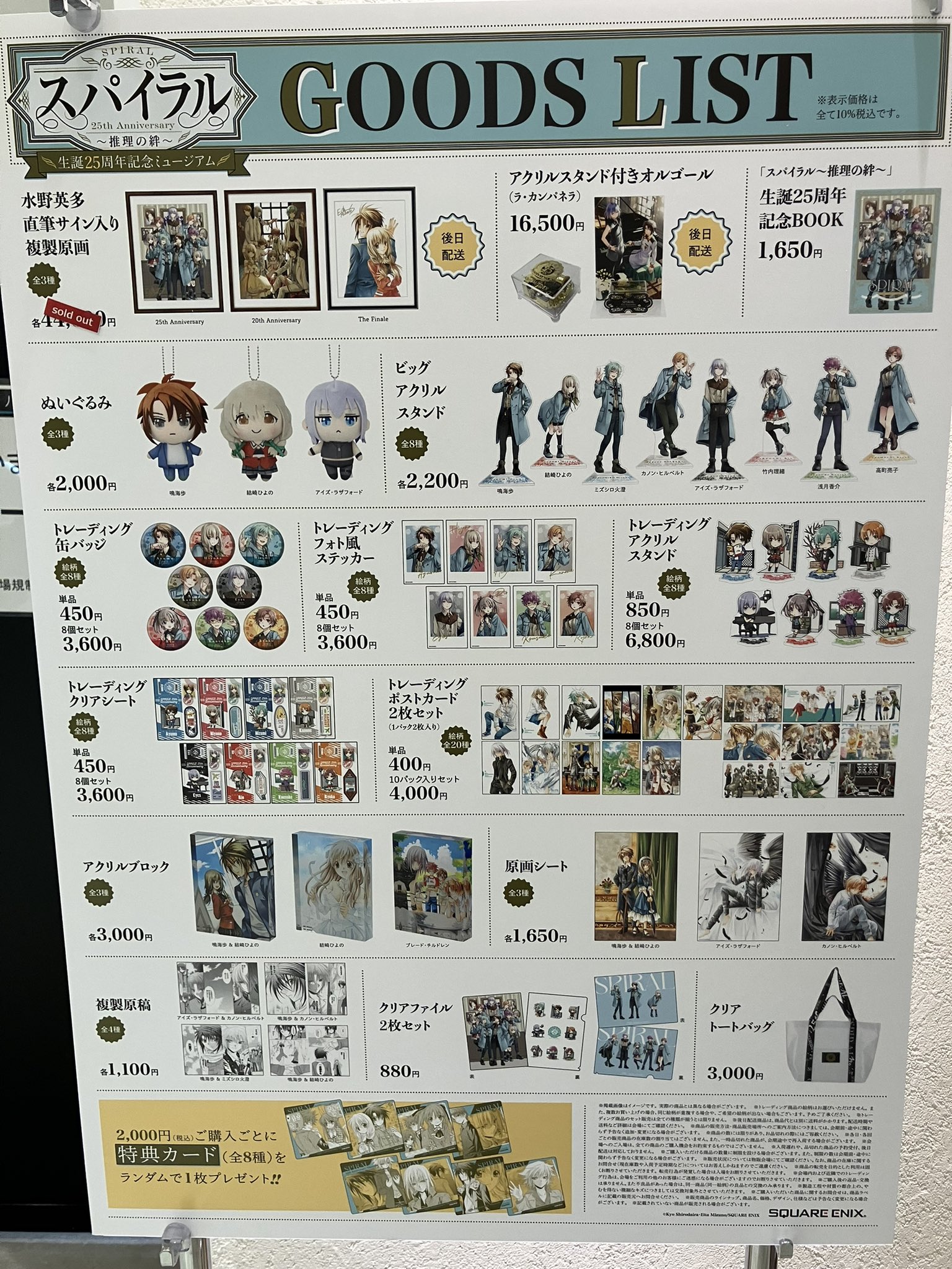 水野英多直筆サイン入り複製原画(20th Anniversary)
