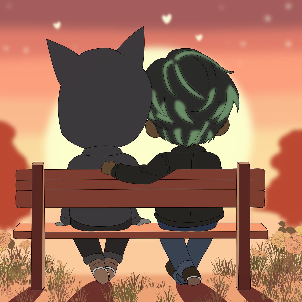 Two cuties watching the sunset 🥰🤩 <a href="/CSyntacks/">SyntacksVT 🧨☢️ | Explosives Fanatic</a> @TravLuminous