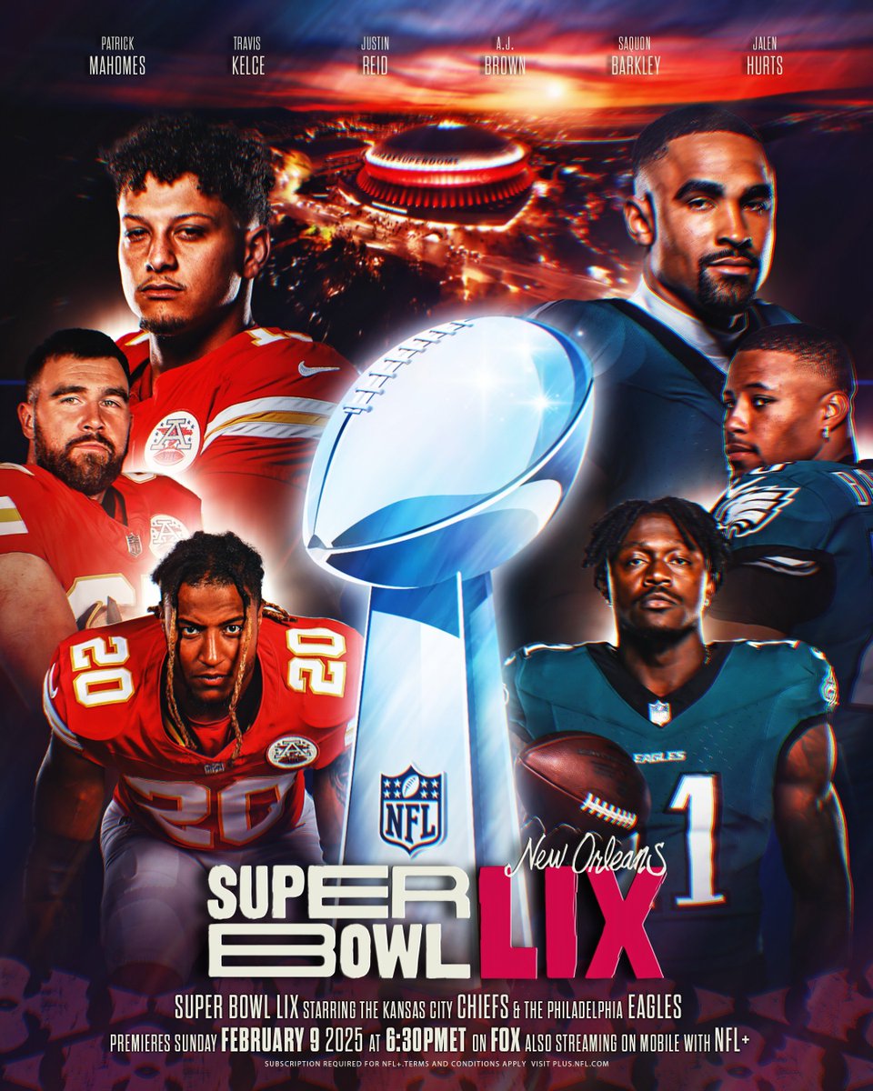 oIivert's tweet photo. Who will win the #SuperBowlLIX  tonight? 🏈 https://t.co/oWTlUSav73