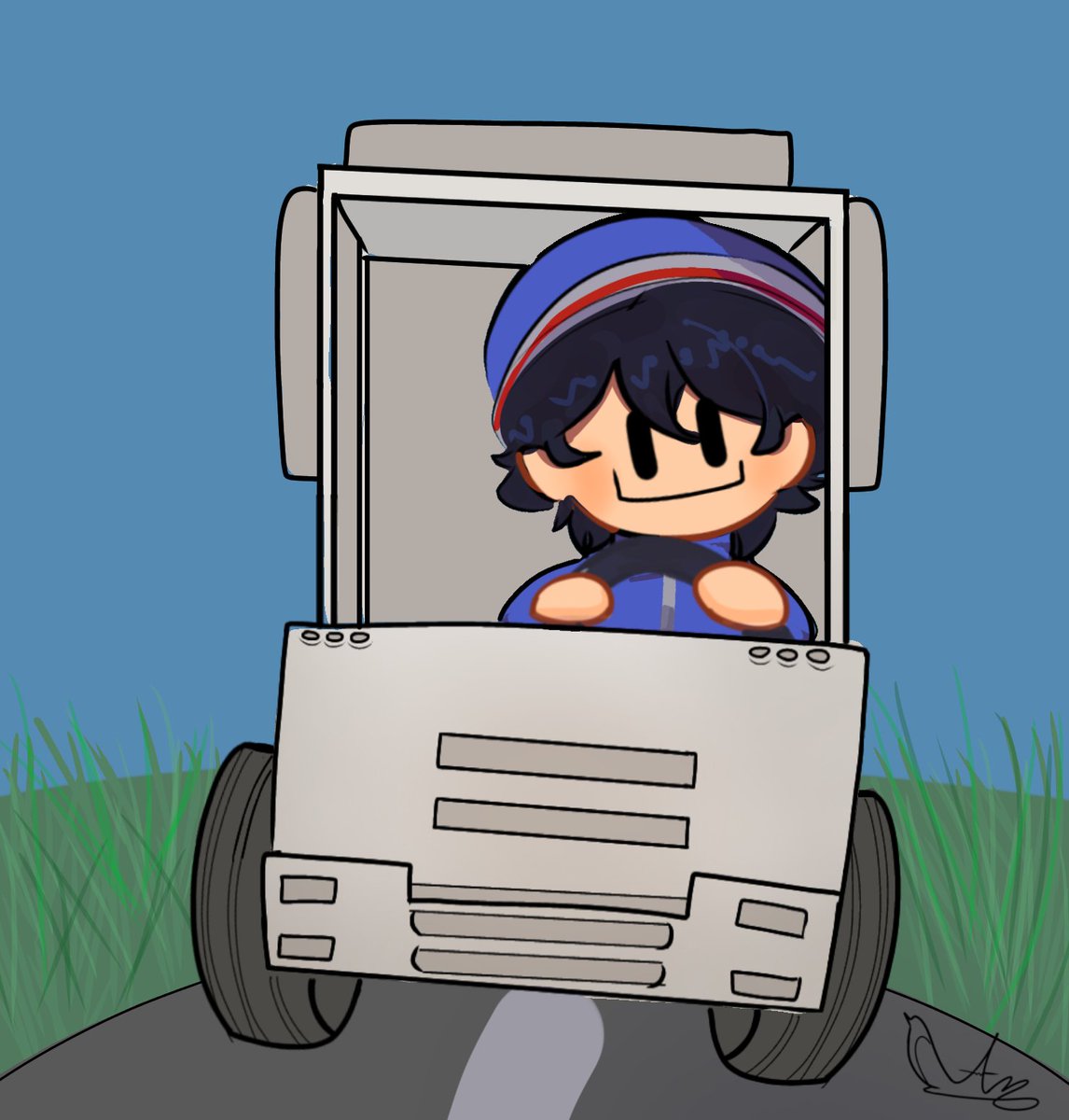 Quackity el día de hoy conduciendo en GTA así simple por la animación que hice #quackityfanart #Quackity #quackityart