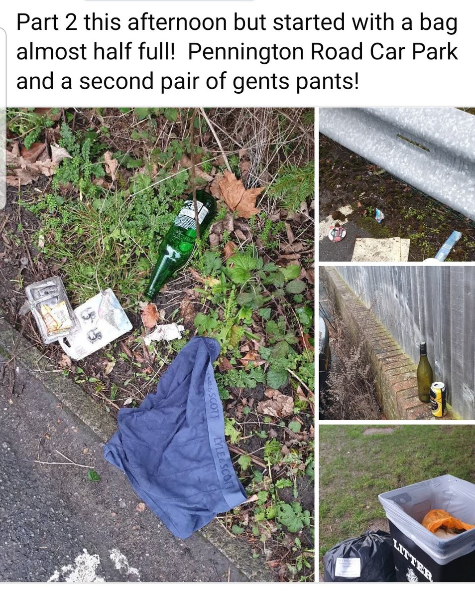 Pennington Road carpark Southborough <a href="/SouthboroughTC/">Southborough Town Council</a> <a href="/SouthboroughSt/">Southborough Street</a> #lovewhereyoulive #volunteer #litterpicking #litterheroes