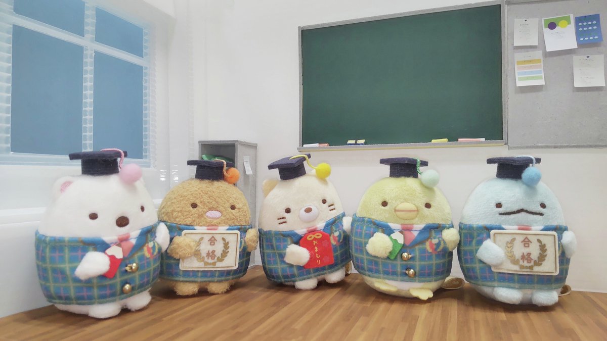 すみっコぐらし検定2025受験者限定グッズ てのりぬいぐるみセット すみっ