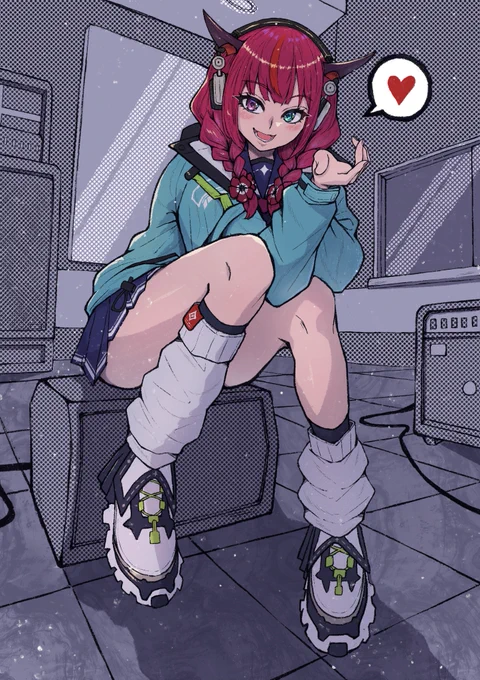 This is a shot of IRyS in the recording studio."Let's get started!"#HololiveEN#IRySart 