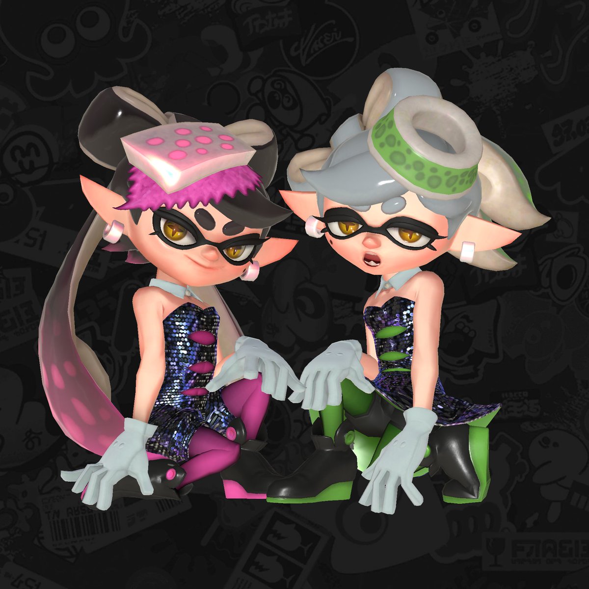 alt render of the collab me and <a href="/splatcolaa/">cola</a> did !!
#Splatoon3 #SquidSisters #Blender