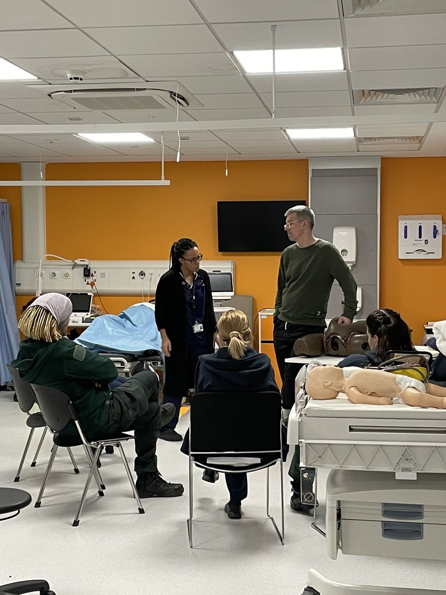 BCU student midwives and paramedics learning together about community obstetric emergencies to enhance safe maternity care #team-working #skills #civility #IPL