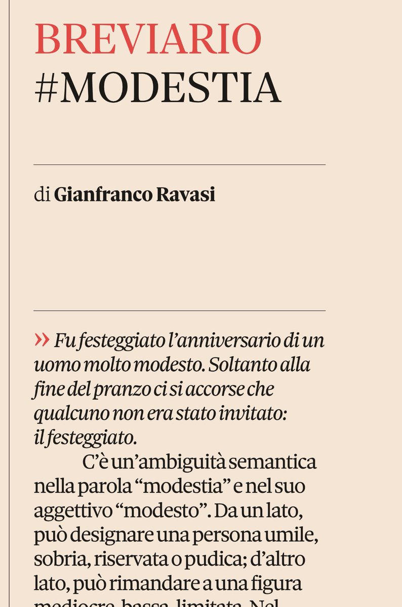 EmanuelaMorell1's tweet photo. Fu festeggiato l’anniversario di un uomo molto modesto. Soltanto alla fine del pranzo ci si accorse che qualcuno non era stato invitato: il festeggiato.
#AntonČechov
Card #Ravasi
#Breviario
#domenicale
#sole24ore
#scritturebrevi
#VentagliDiParole
#9Febbraio2025
#modestia https://t.co/7sxXXrfAF5