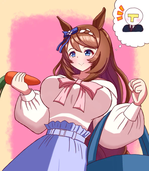 #ウマ娘 #スーパークリーク トレーナーのご飯を作るために買い物をするクリーク 